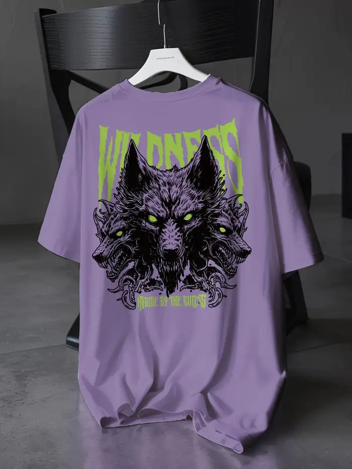 T-shirt col rond respirant et confortable pour hommes européens et américains, haut d'été imprimé lo