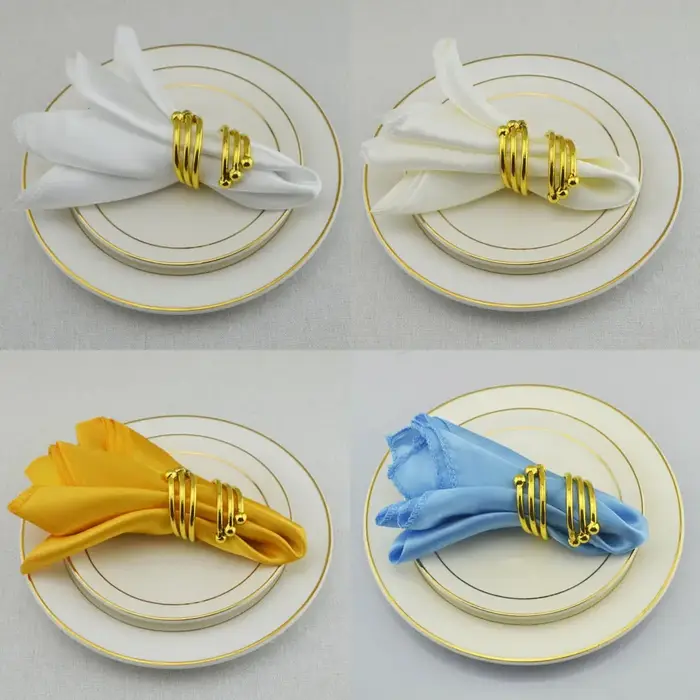 Serviettes en Satin pour Décoration de Mariage, Anniversaire, ixde Noël, Grill, Torchon, Mouchoir, F