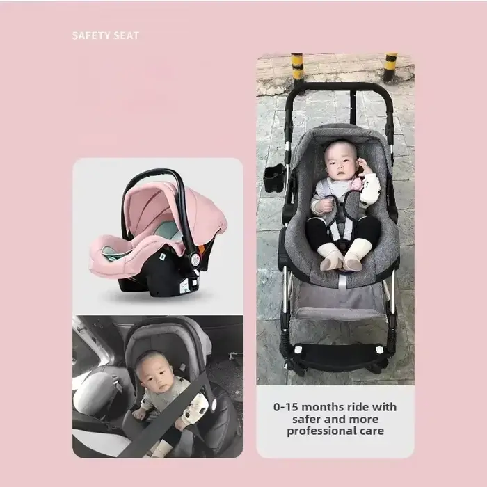 3in1 bébé poussette haute paysage bébé landau portable bébé poussette multifonctionnel nouveau-né la