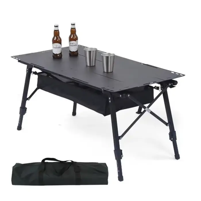 MOEYE Table tactique de Camping en alliage d'aluminium Table pliante Portable Tables de pique-nique 