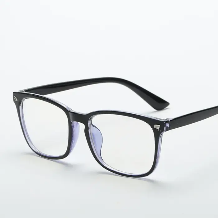 Lunettes carrées unisexes à la mode, lunettes simples à monture complète pour hommes et femmes, prot