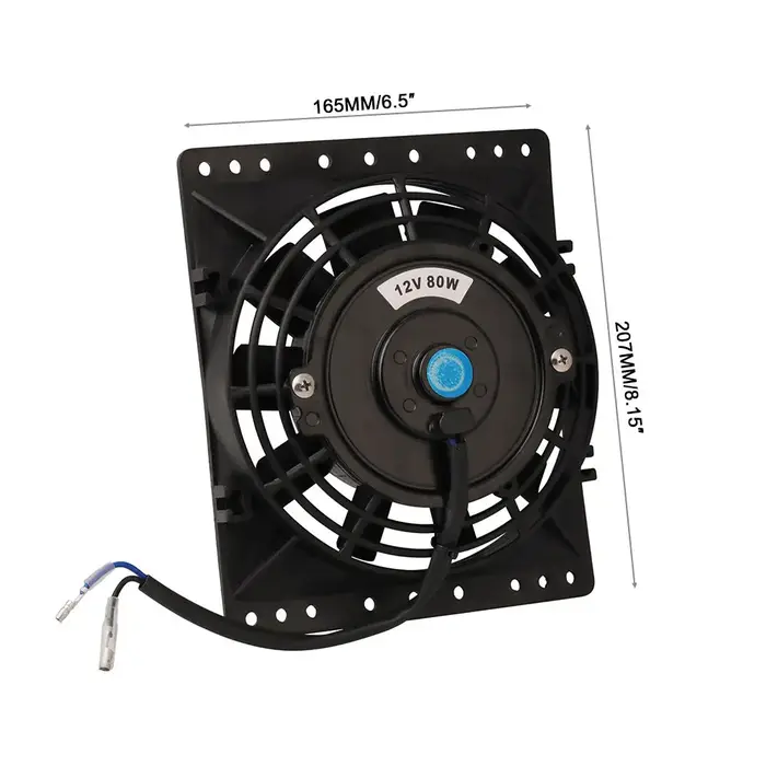Ventilateurs de refroidissement de radiateur mince 650CFM de 6 pouces, ventilateur électrique univer