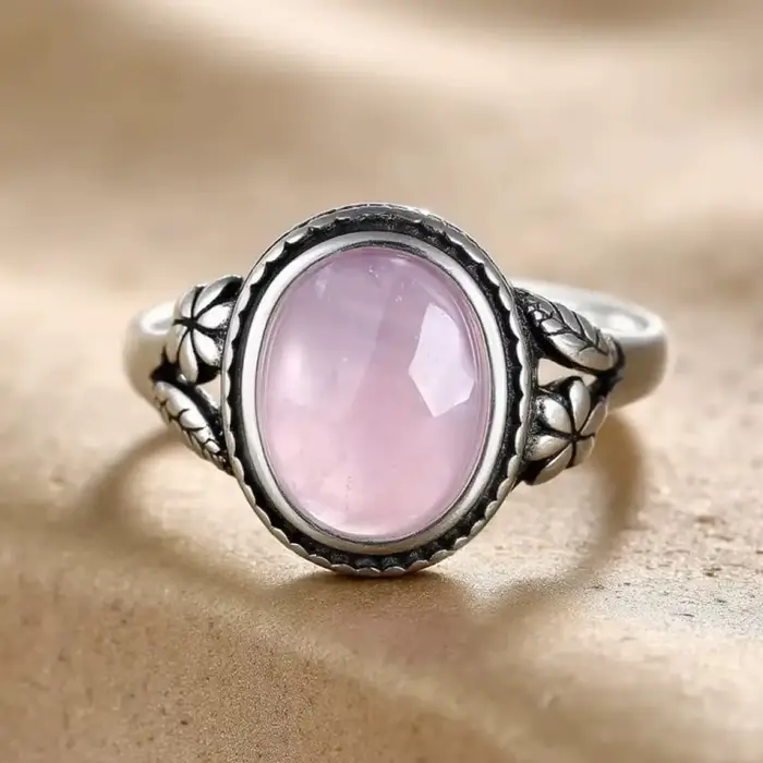 Bagues en argent vintage personnalisées avec boîte cadeau