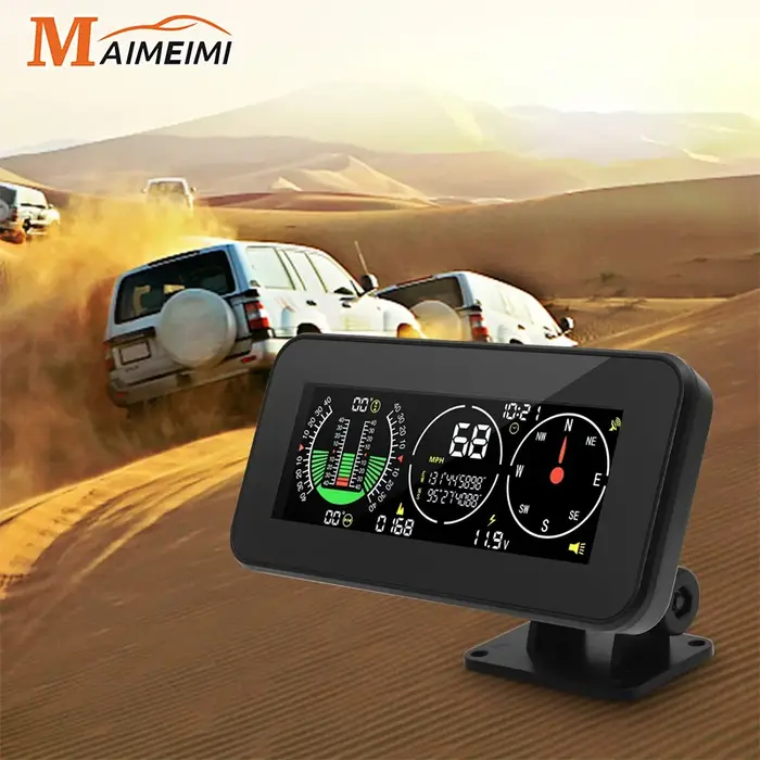 Inclinomètre numérique de pente de vitesse M60, avec GPS, compteur de vitesse, boussole pour accesso