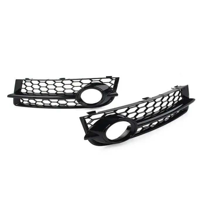 1 paire de calandre de phare antibrouillard de voiture noir brillant pour Audi TT 8J 2006 – 2014, co