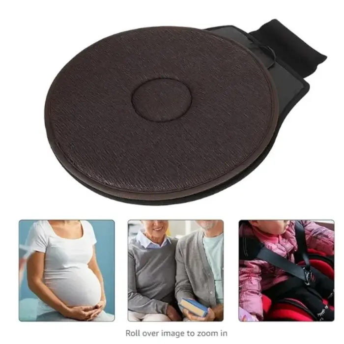 Coussin de siège de voiture pivotant disque 360 degrés chaise de voiture rotatif portable facile de transfert à la maison usage quotidien confort voyage cadeau pour personnes ayant des difficultés de mobilité