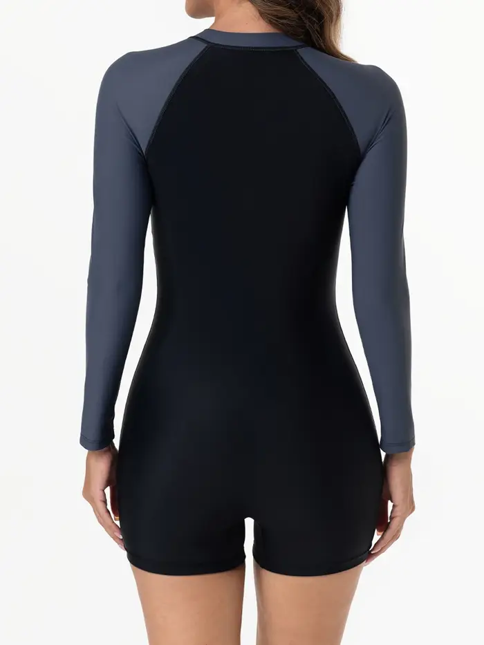 Maillots de bain une pièce pour femmes 2026 – Sport, surf, protection solaire avec fermeture éclair 