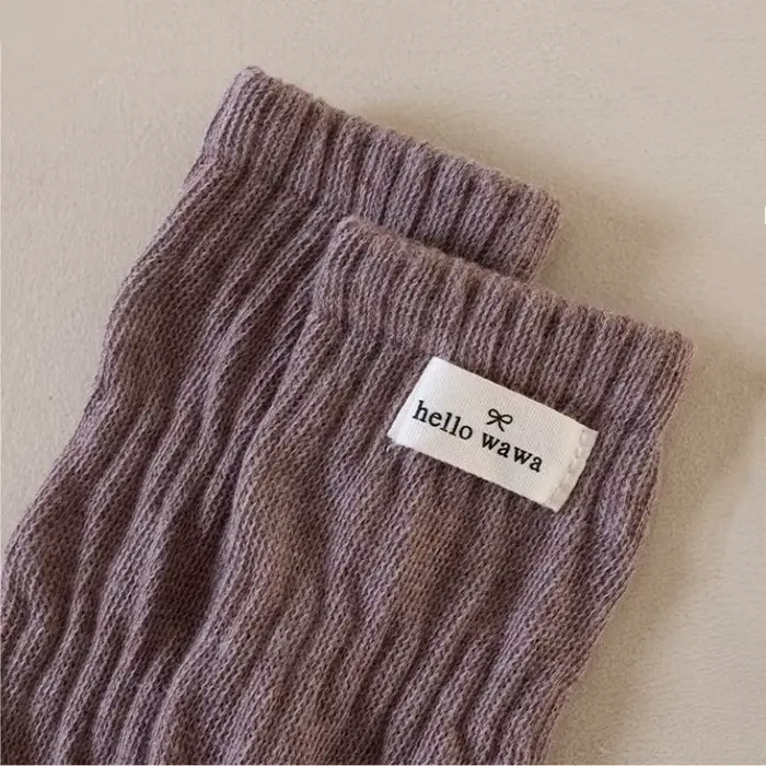 Chaussettes longues pour filles, printemps automne, nouvelles chaussettes en coton pour enfants, cha