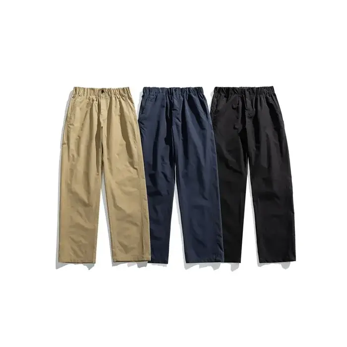 Pantalon cargo fin d'été pour hommes, pantalon fuselé décontracté avec poches zippées, pantalon stre