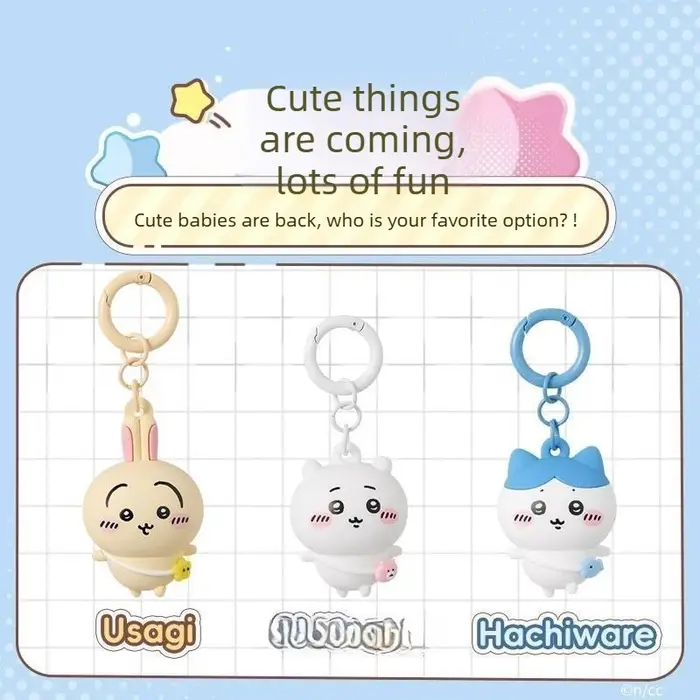 Chiikawa mignon créatif dessin animé pendentif Usagi Hachiware 3d pendentif cadeau porte-clés penden