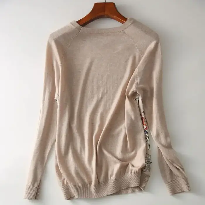 Pull tricoté à manches longues et col rond pour femme, haut élégant et assorti avec tout, nouvelle m