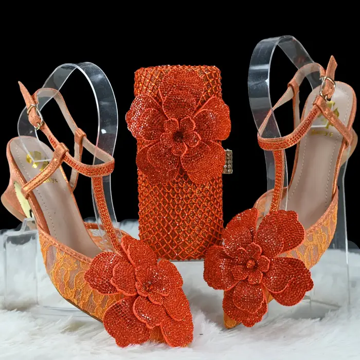 Doershow ensemble de chaussures et de sacs de mode de mariage africain chaussures italiennes argenté
