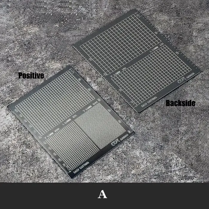 Feuille de masquage de modèle en acier inoxydable, Type de coupe facile, tapis de planche, outil art