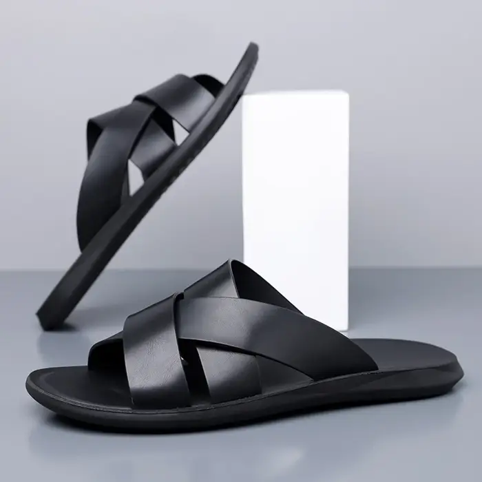 Chaussures d'été décontractées pour hommes, vente chaude, sandales élégantes pour hommes, demi-chaus