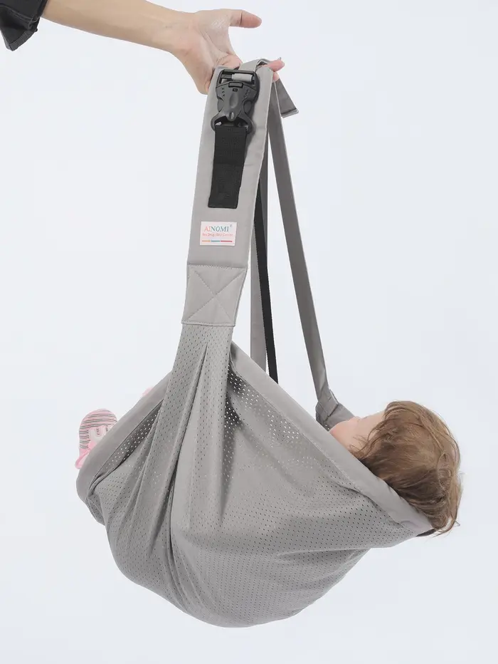 Porte-bébé, Porte-bébé pour 10-30lbs (GRIS) Bretelles réglables, Portable, Léger, Siège de hanche an