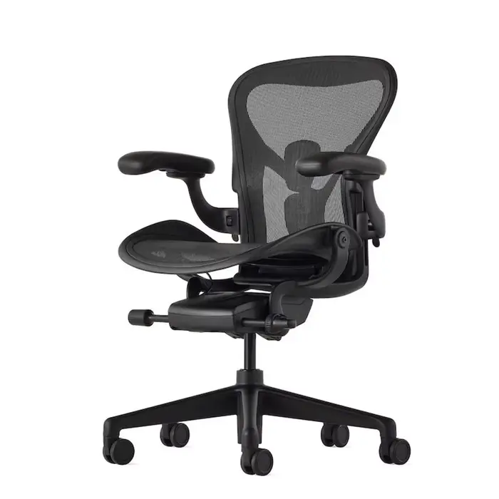 Coussinets de bras en vinyle pour Herman Miller Remasteres Aeron, chaise de bureau et de maison, Gra