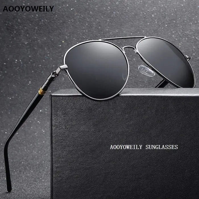 Lunettes de soleil polarisées de luxe pour hommes et femmes, lunettes de soleil de conduite de marqu