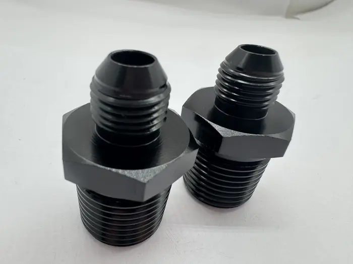 Adaptateur d'union en aluminium avec filetage mâle NPT 6AN AN-6 à 1/2 pouces, connecteur de refroidi