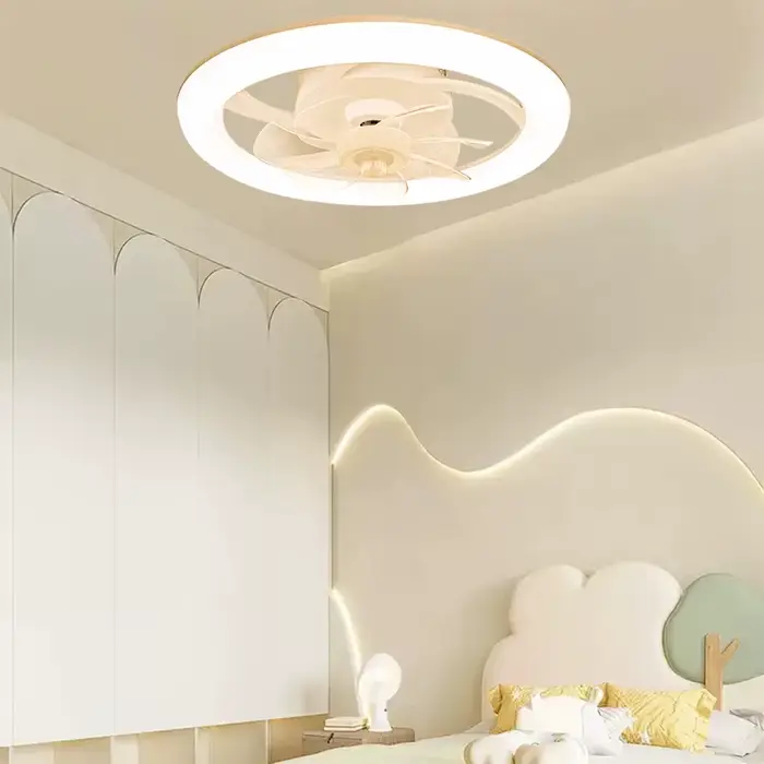 Nouveau ventilateur de plafond lumière salon, chambre moderne et Simple maison télécommande intellig