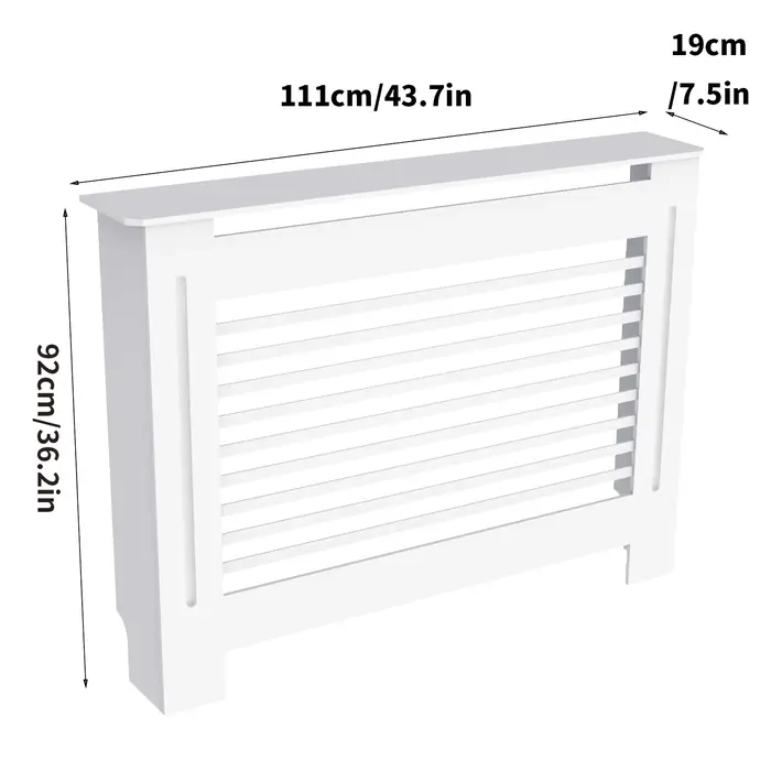 Couvercle de radiateur Super haut de 100CM, étagère à gril solide, armoire en MDF, Style moderne Ver