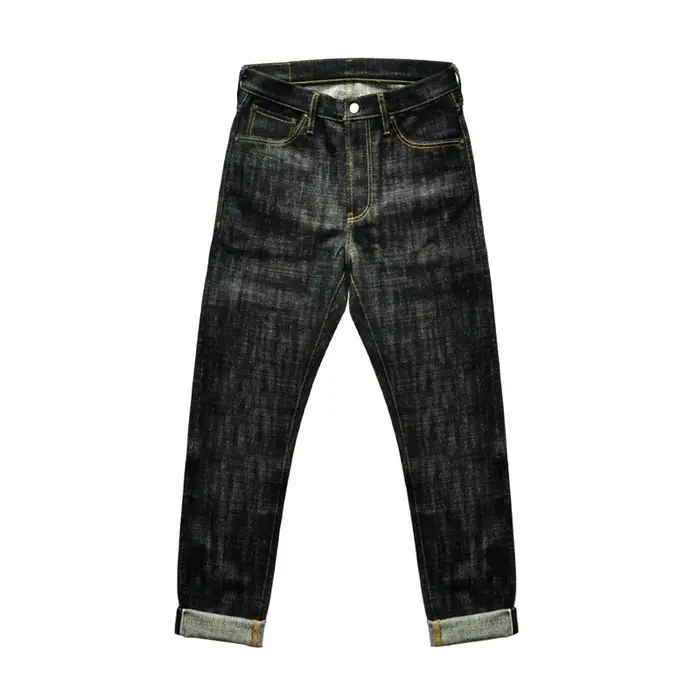 Sauce zhan EX310-BO-Thunder jean pour hommes Furinkazan lisière jean en jean brut homme jean coupe a