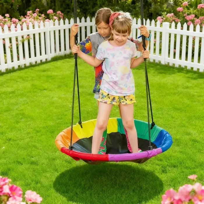 Hamac de jardin, balançoire suspendue d'intérieur pour enfants, chaise à bascule suspendue, tissu Ox