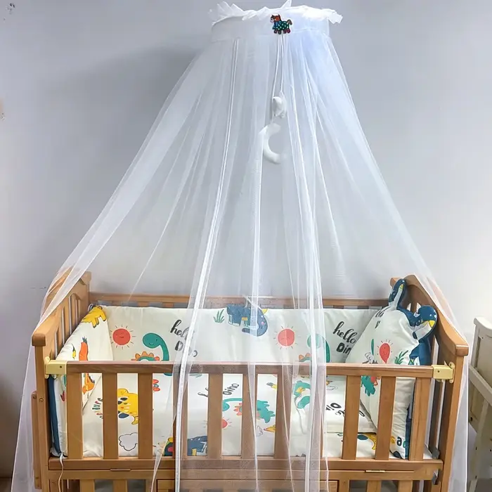 Moustiquaire de lit pour bébé dôme en maille filet pour nouveau-nés nourrissons pliable portable auvent fournitures de lit pour enfants tente répulsive chambre à coucher sécurité nuit tranquille