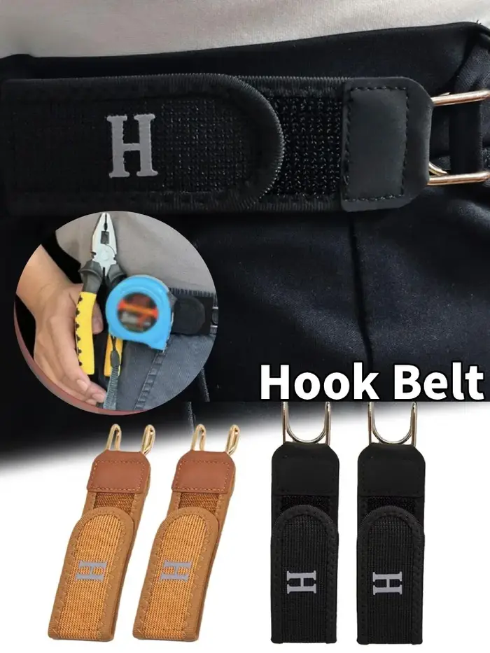 Ceinture élastique invisible sans boucle avec fermeture à crochet en métal durable, sangle de taille