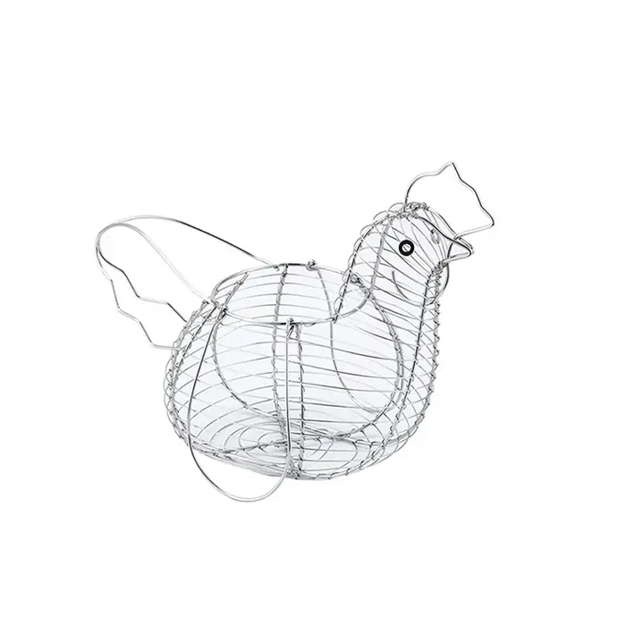 Articles ménagers en forme de poule de poulet, panier de rangement créatif de Collection d'œufs, fil