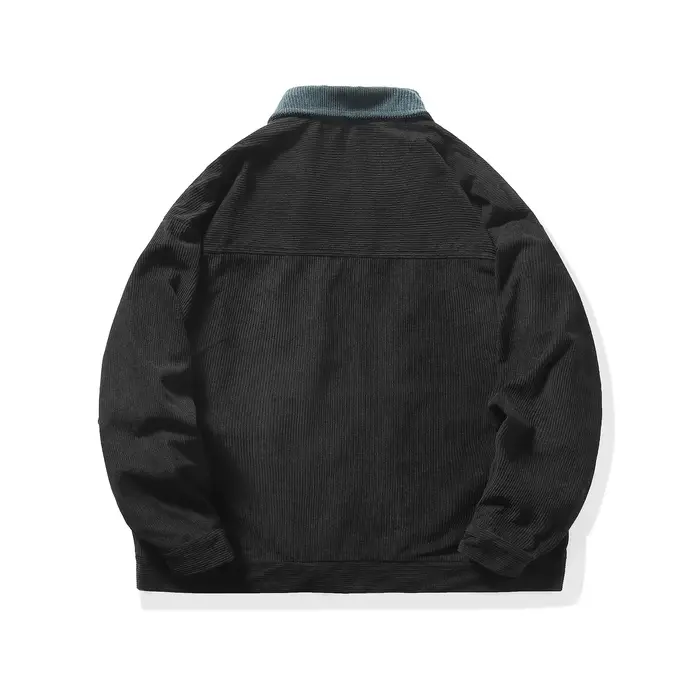 Manteau Homme Printemps Automne Couleur Contrastante Col Rabattu Veste Décontractée Ample Respirante