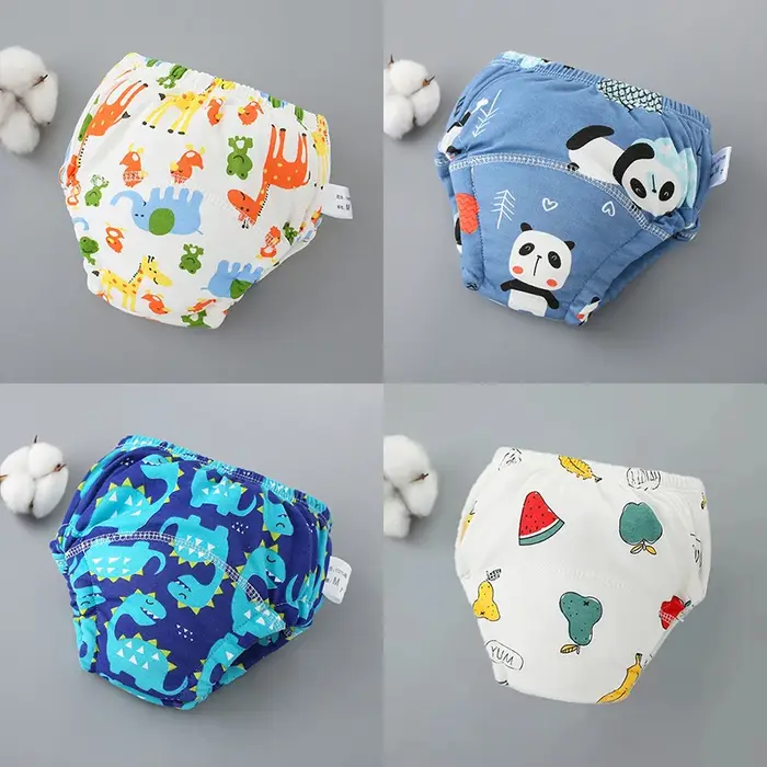 Pantalons d'entraînement pour nouveau-né, Shorts pour bébé, sous-vêtements lavables, couche-culotte 