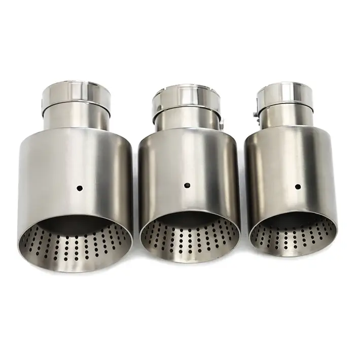 Embout de silencieux de voiture en acier inoxydable mat, 1 pièce, pointe d'échappement pour système 