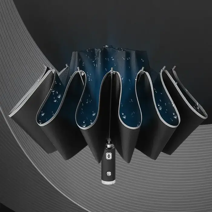 Nouveau parapluie d'ouverture et de fermeture automatique parapluie éclairé par LED parapluie Commer