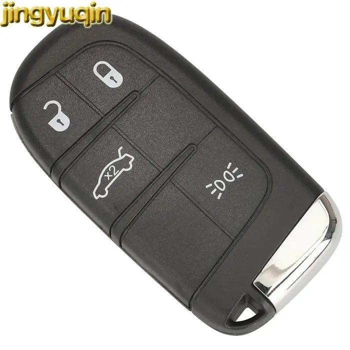 Jingyuqin-Clé télécommande intelligente sans clé, puce 4A, 433MHz, porte-clés pour Fiat 500, 500L, 5