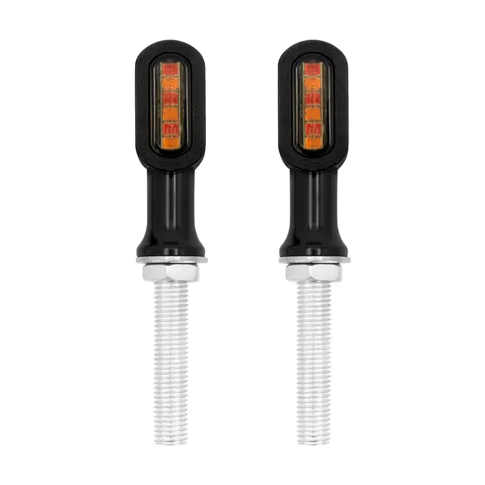 Mini clignotant arrière LED pour motos, 2 pièces, feu de freinage rouge pour Harley Softail Touring 
