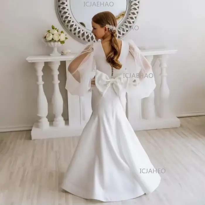Robe de soirée sirène pour enfants, costume de princesse, tenue de performance pour filles, robe de 