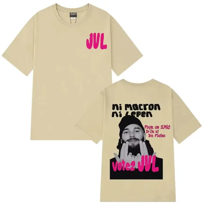 T-shirt Y2K Hip-hop 2026 JUL, rappeur français, imprimé graphique tendance, en coton, décontracté, e