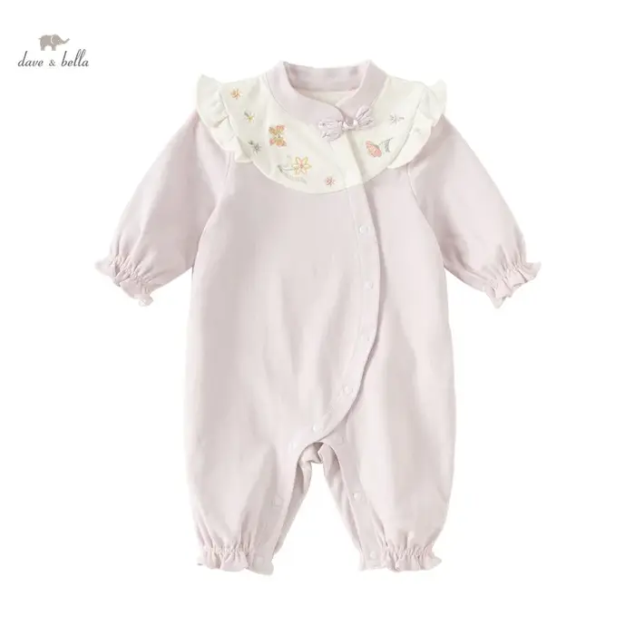 Dave Bella bébé combinaison nouveau-né Creeper 2025 nouveau automne fille barboteuse décontracté cot