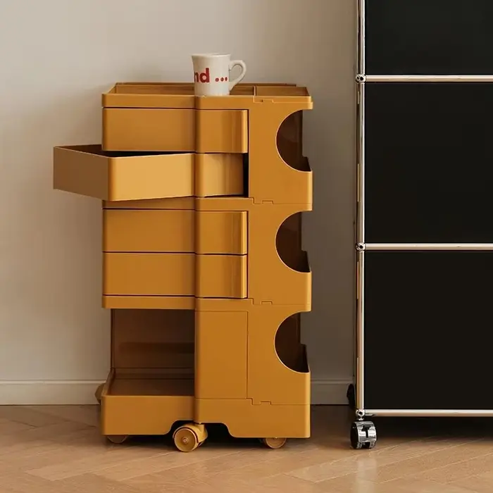 Armoire de rangement rotative de conception créative, armoire de rangement multifonctionnelle mobile