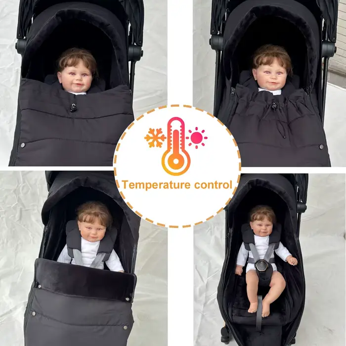 Chancelière d'hiver pour chariot de bébé, compatible avec les poussettes Cybex Priam, ata os et COYA
