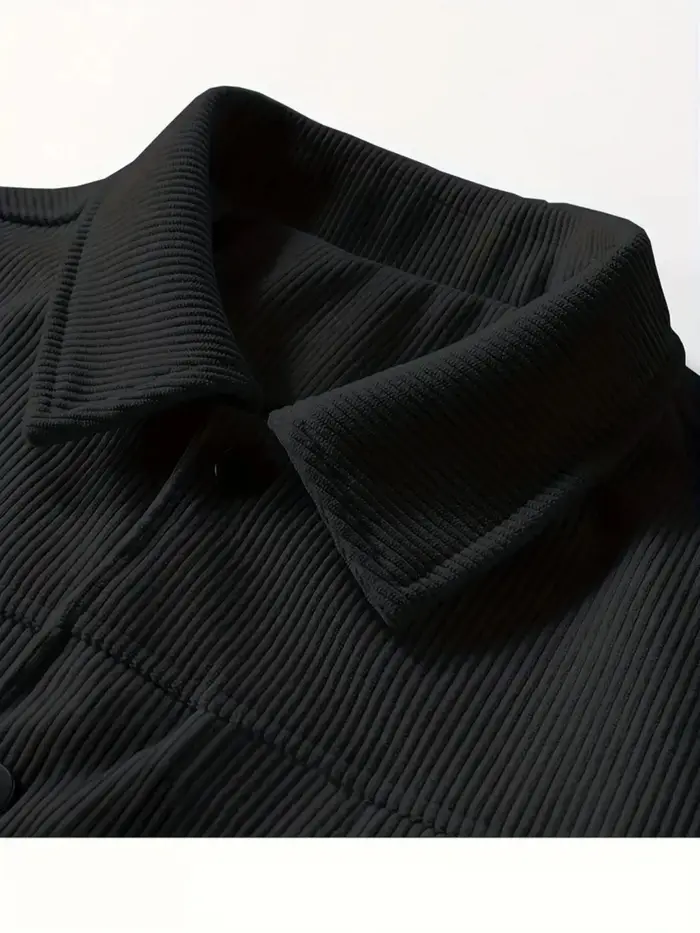 La nouvelle veste d'automne en velours côtelé pour hommes, une veste ample à revers de style japonai