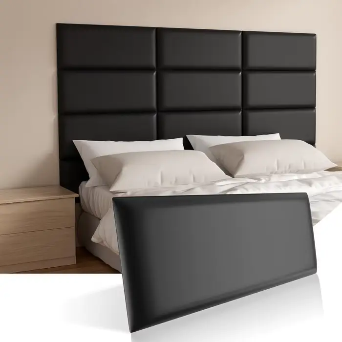 Panneau mural 3D autocollant pour tête de lit décoratif chambre à coucher salon transformation intérieure élégance sophistication