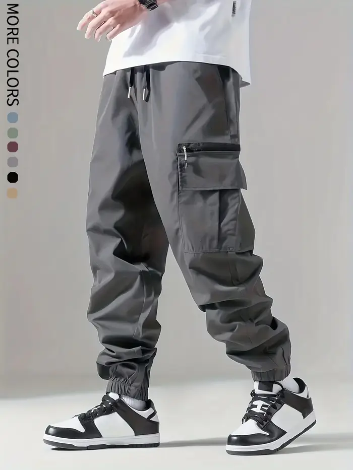 Pantalon cargo pour hommes, fjm fin, confortable et respirant, décontracté, extérieur, portable, cou
