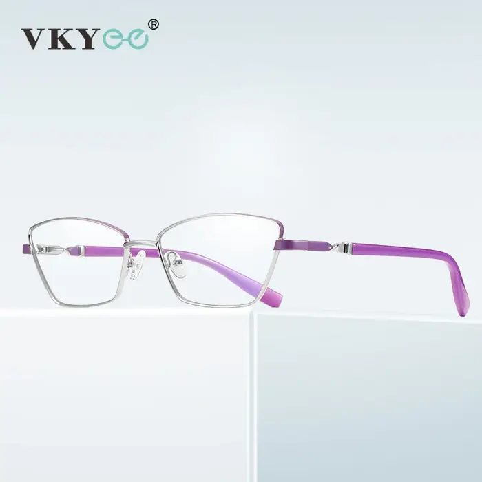 VICKY nouvelle mode Anti lumière bleue lunettes de lecture femmes métal myopie lunettes de Prescript