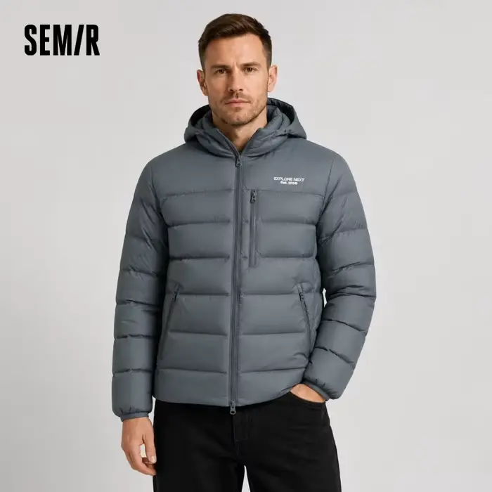 Semir doudoune hommes hiver 90% duvet remplissage léger