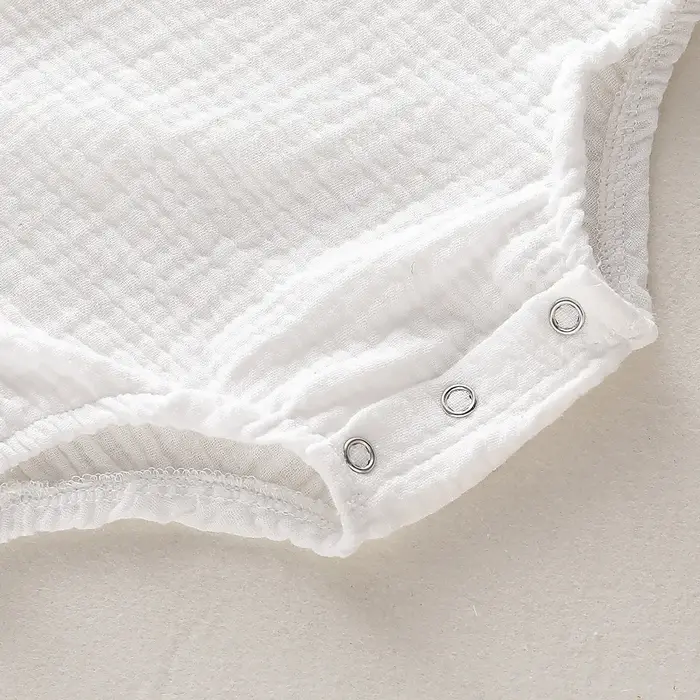 Barboteuse d'été en mousseline pour bébés garçons et filles, sans manches, pour nouveau-nés, vêtemen