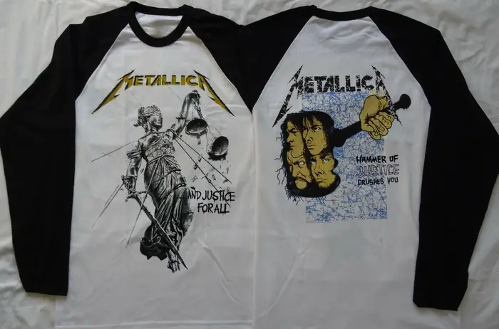 T-shirt à manches longues unisexe de la nouvelle groupe de pop Metallica, chemise à la mode, style s
