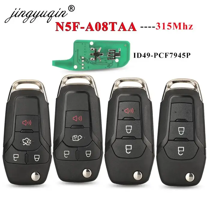Jingyuqin clé à distance intelligente 315MHz pour Ford Fusion 2013-2016 N5F-A08TAA ID49 porte-clé sa