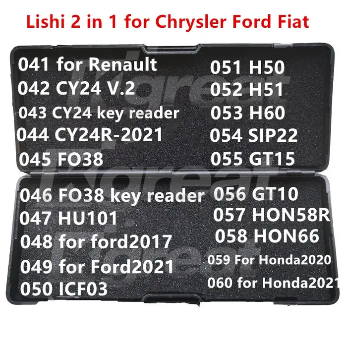 021-040 Lishi 2 en 1 2 en 1 HU46 YM28 HU100 HU43 B111 GM37 GM39 GM45 VA2T HU83 NE72 SX9 NE78 VA6 VAC