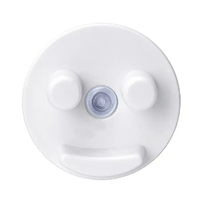 Porte-éponge avec ventouse pour évier de cuisine, visage souriant